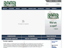 Tablet Screenshot of frontierlogistics.com